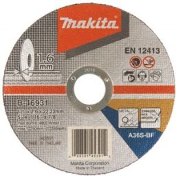 Makita B-46931 Disques a tronçonner pour métal et inox 125x1.6x22