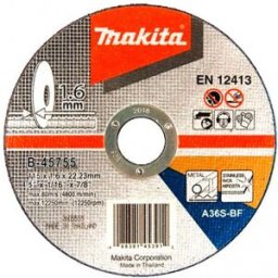 Makita B-45755 Disques a tronçonner 115x1,6x22,23