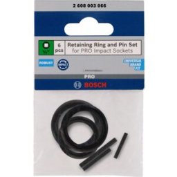 Bosch Retaining Ring and Pin Set for PRO Impact Socket, 1/2", 6 pces 2608003066