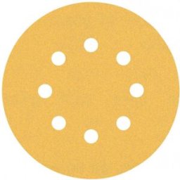 Bosch Feuille abrasive EXPERT C470 a 8 trous, 125 mm, G 120, 5 pieces 2608900807