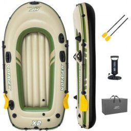 BESTWAY Hydro-Force Voyager X2 Bateau gonflable, 232 x 118 x 37 cm 65163