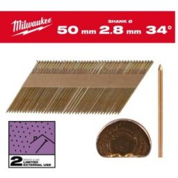 Milwaukee Clous de charpente (2.8x63mm/2.200pcs) 4932492607