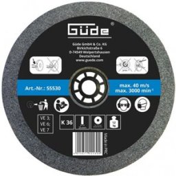 GÜDE Meule abrasive pour touret G55236 - 175 x 25 mm - grain 36 55530