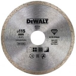 DeWALT DT3703 Lame de scie diamantée a bord fermé 115 x 22,2 mm