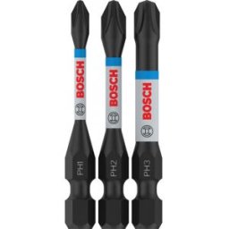 Bosch Embout PRO PH Impact, PH1 x 55, PH2 x 55, PH3 x 55 mm, 3 pieces 2608522491