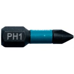 Makita B-63600 Embouts Impact Black 25 mm PH1, Hexa 1/4''