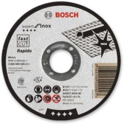Bosch Disque a tronçonner a moyeu plat Expert for Inox - Rapido 115x22x1,0mm 2608600545