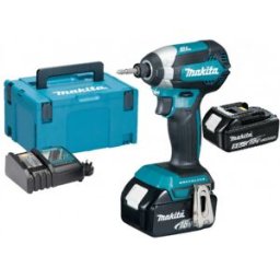 Makita DTD153RTJ Clé a chocs sans fil 1/4"Li -ion (2x5,0Ah/18V/170Nm) Makpac 2