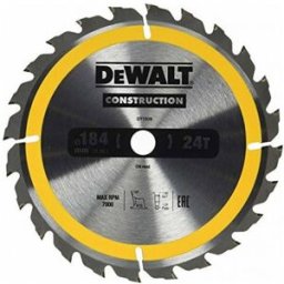 DeWALT DT1938 Lame de scie circulaire, 184x16 mm, 18 dents