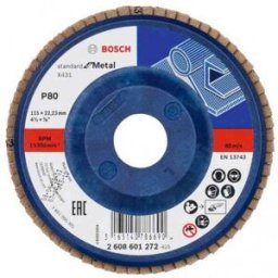 Bosch Plateau a lamelles X431, Standard for Metal, 115 mm, 22,23 mm,80 2608601272
