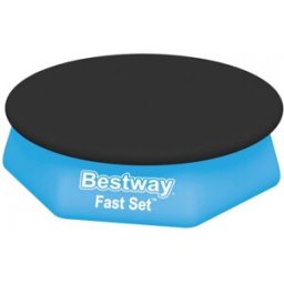 BESTWAY Couverture de piscine 244 cm, noire 58032