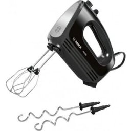 Bosch Batteur CleverMixx 400 W Noir, Inox brossé MFQ2420B