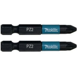Makita B-63753 Embouts Impact Black 50 mm POZIDRIV (PZ), Hexa 1/4''