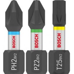 Bosch Coffret d'embouts de vissage PRO Impact,PH2 (x5)/PZ2 (x5)/T20 (x5)/T25 (x5)/T30 (x5)