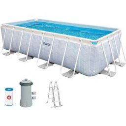 INTEX Ensemble piscine rectangulaire Chevron Prism 400x200x100 cm 26780NP