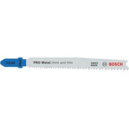 Bosch Lame de scie sauteuse PRO Metal thick and thin T123XF, 100 mm, 3 pieces 2608638472