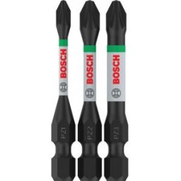 Bosch Embouts PRO PZ Impact, PZ1, PZ2, PZ3, 55 mm, 3 pieces 2608521U57