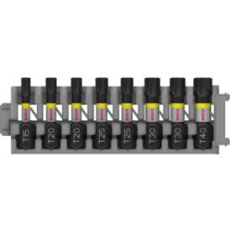 Bosch Embout PRO Torx Impact, T15, T20(x2), T25(x2), T30(x2), T40, 25 mm, 8 pieces