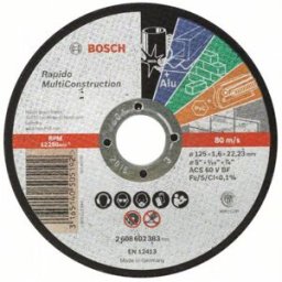 Bosch Disque a tronçonner a moyeu plat Rapido Multi Construction 125x1,6mm 2608602383