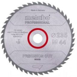Metabo Lame de scie "bois coupé de précision - professionnel", 235x30, Z44 WZ 15° 62849400