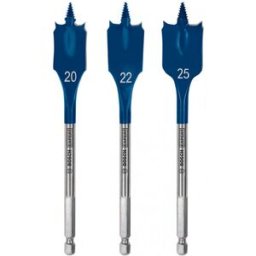 Bosch Coffret de 3 meches plates EXPERT Self Cut Speed, 20/22/25 mm 2608900331