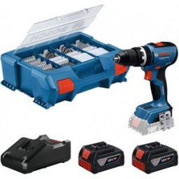 Bosch GSB 18V-65 PROFESSIONAL Perceuse-visseuse a percussion, 2 x 4.0Ah, L-case 06019N3307