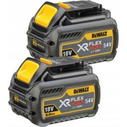 DeWALT DCB546T2 kit batterie FlexVolt (18/54V- 6,0/2,0Ah) Li-Ion