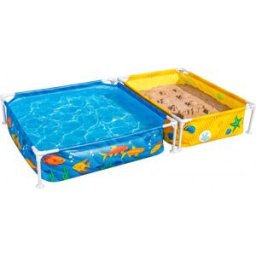 BESTWAY My First Frame Pool avec bac a sable 213 x 122 x 30,5 cm 561CF
