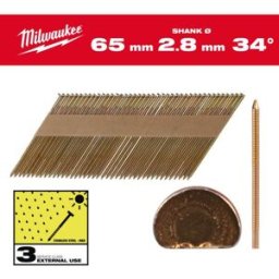 Milwaukee Clous de charpente (2.8x65mm/2.200pcs) 4932492614