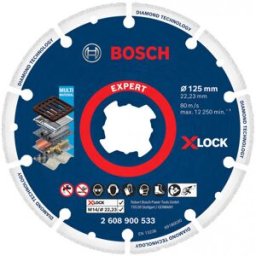 Bosch Disque a tronçonner X-LOCK EXPERT Diamond Metal Wheel 125 x 22,23 mm 2608900533