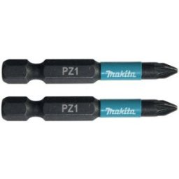 Makita B-63747 Embouts Impact Black 50 mm POZIDRIV (PZ), Hexa 1/4''