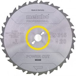 Metabo Power Cut Wood-professional Lame de scie circulaire HW/CT 315x30,20PZ 22° 628015000