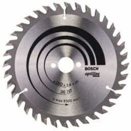 Bosch Lame de scie circulaire Optiline Wood 160 x 20/16 x 2,6 mm, 36 2608640597
