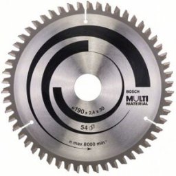 Bosch Lame de scie circulaire Multi Material 190 x 30 x 2,4 mm; 54 2608640509