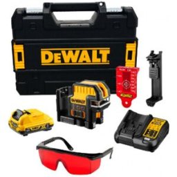 DeWALT DCE0822D1R Laser en croix a 2 points, rouge, XR (10,8V/1x2,0Ah) Coffret Tstak