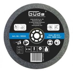 GÜDE Meule abrasive pour touret G55272 et G55237 - 200 x 25 mm - grain 36 55532