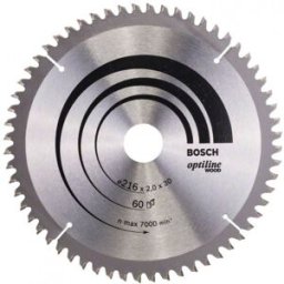 Bosch Lame de scie circulaire Optiline Wood 216 x 30 x 2,0 mm, 60 2608640433