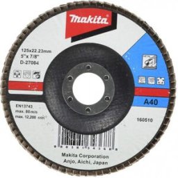 Makita D-27084 Disque abrasif a lamelles 125 x 22,23 mm A40