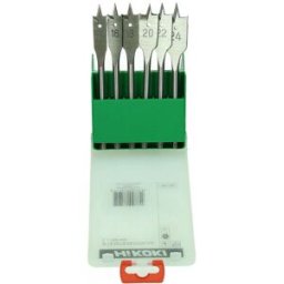 HiKOKI 781793 Power Tools Coffret 6 meches a bois plates (14/16/18/20/22/24)