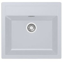 Franke SIRIUS SID 610-56 Évier tectonite, blanc artic 114.0204.650