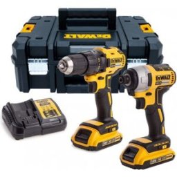 DeWALT DCK2059D2T Perceuse DCD710 + Visseuse a chocs DCF815 (2x2,0Ah/18V) TSTAK II