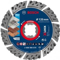 Bosch Disque a tronçonner diamanté X-LOCK EXPERT MultiMaterial 125x2,4x12mm 2608900670