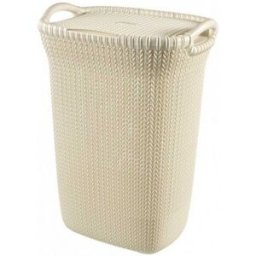 Curver KNIT 57L Coffre a linge 45 x 61 x 34 cm, creme 03676-X64