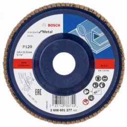 Bosch Plateau a lamelles X431, Standard for Metal, 125 mm, 22,23 mm,120 2608601277