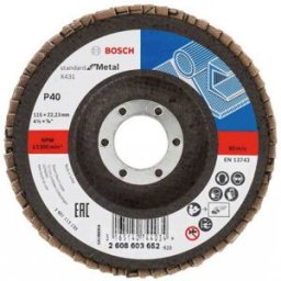 Bosch Standard for Metal Plateau a lamelles X431, 115 mm, 22,23 mm, 40 2608603652