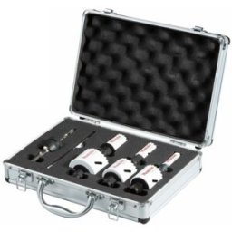Makita BiM Ezychange jeu de perforateurs 2 trous dans un coffret en aluminium E-12326