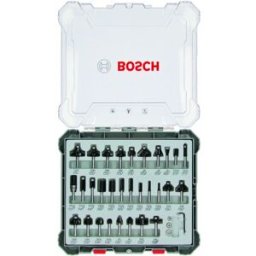 Bosch Kit de 30 fraises mixtes a queue de 6 mm 2607017474