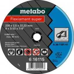Metabo Flexiamant super 125 x 2,0 x 22,23 acier, meule de tronçonnage 616107000