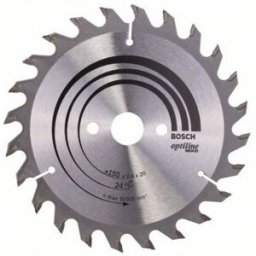 Bosch Lame de scie circulaire Optiline Wood 150 x 20/16 x 2,4 mm, 24 2608640592
