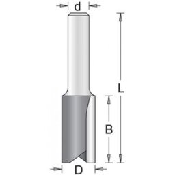 HiKOKI 754001 Fraises a rainurer avec 2 tranchants 3x11x51mm tige 6 mm 1 piece